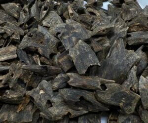 Black Jade Iron-Textured Black Kyara Oud Chunks