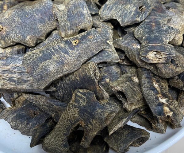 Black Jade Iron-Textured Black Kyara Oud Chunks